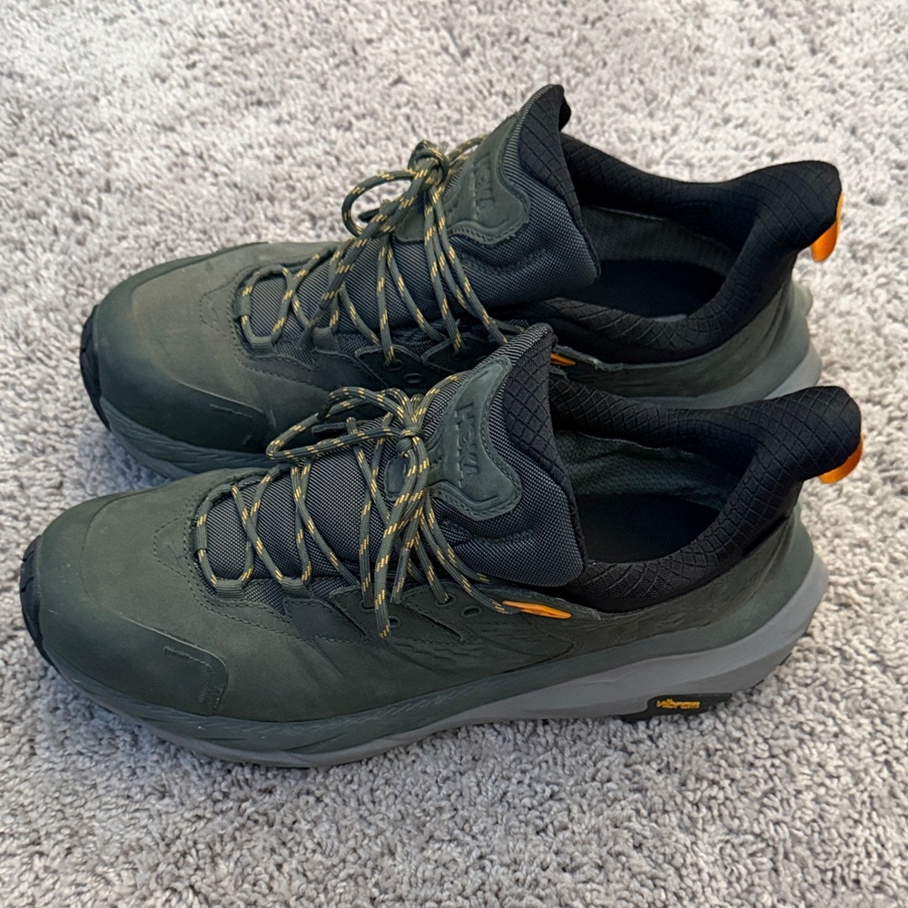 Hoka Men's Olive and Black Athletic Shoes